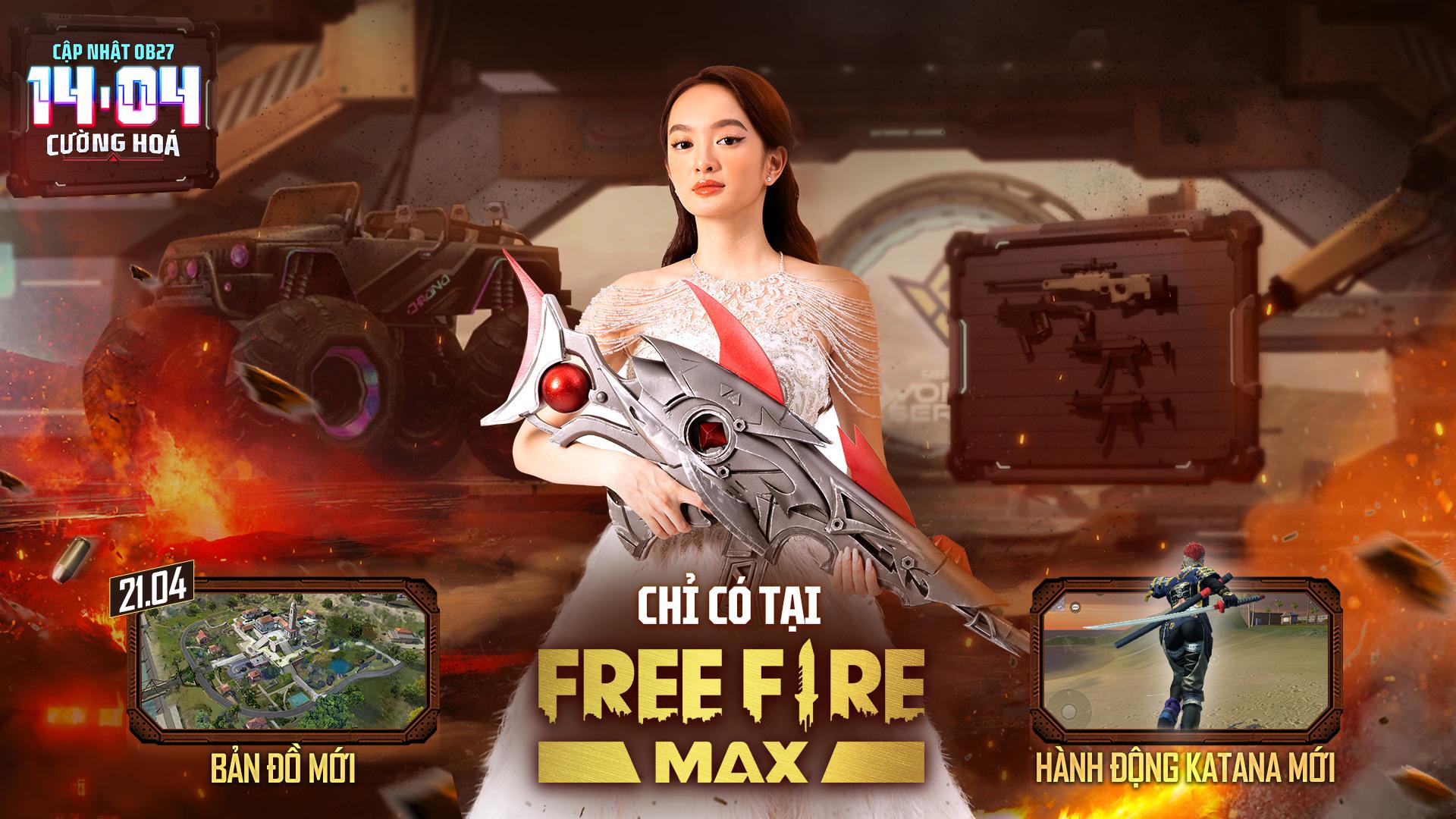 Sảnh chờ Free Fire Max OB27 khiến tất cả ngỡ ngàng với sự xuất hiện của Kaity Nguyen