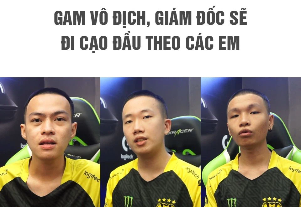 Nói là làm, Giám đốc Izumin chính thức &quot;xuống tóc&quot; ăn mừng chức vô địch của GAM Esports