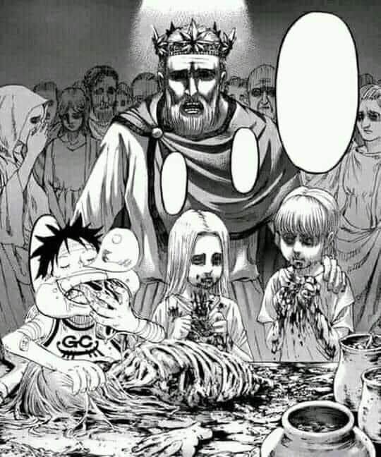 Chỉ sau một đêm, các fan của One Piece bỗng nhiên gọi hồn Eren và sức mạnh Titan trong Attack on Titan - Ảnh 2.