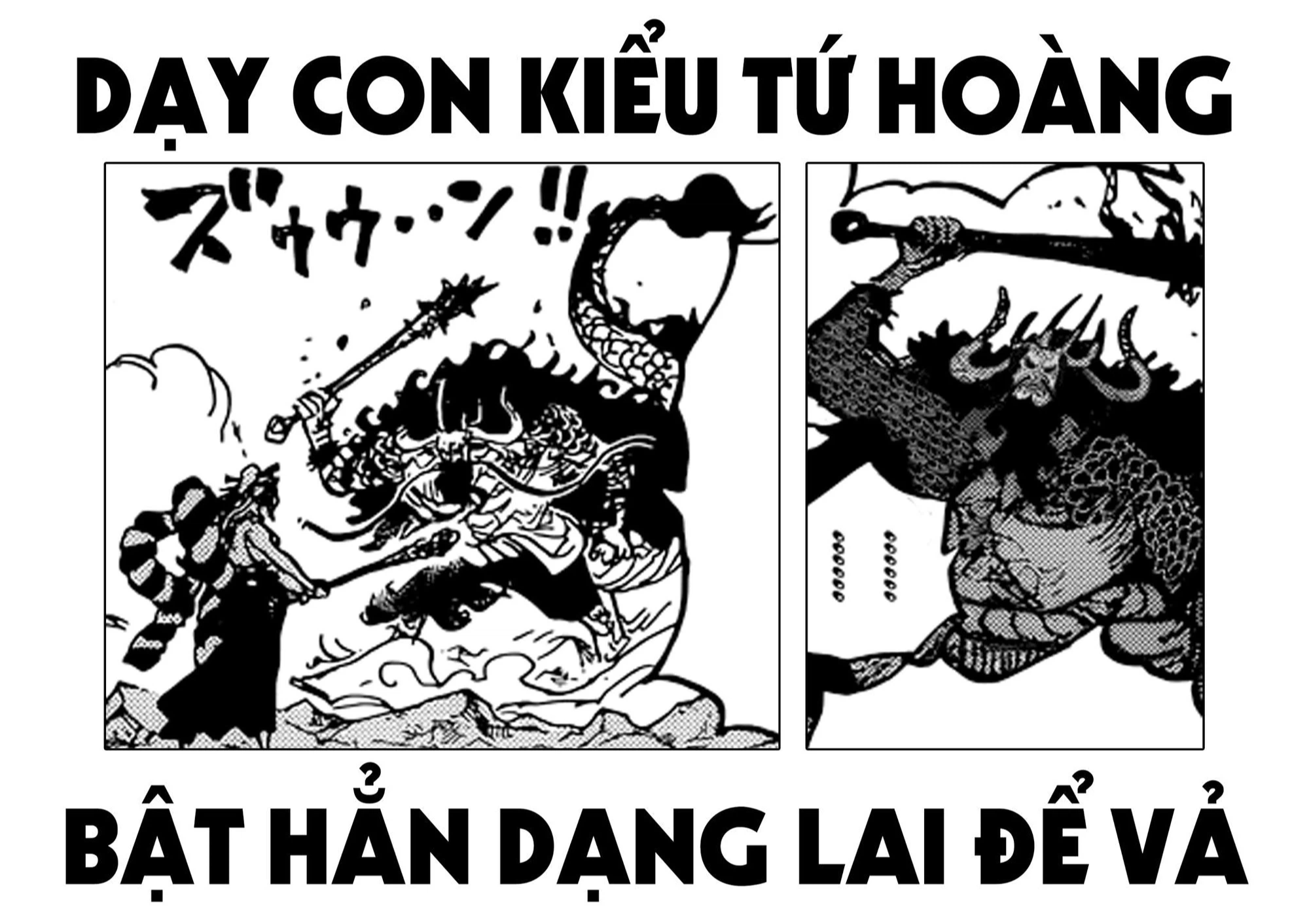One Piece: Thấy con gái &quot;bỏ nhà theo trai&quot;, Kaido dùng cả dạng lai mạnh nhất để &quot;dạy dỗ&quot; Yamato