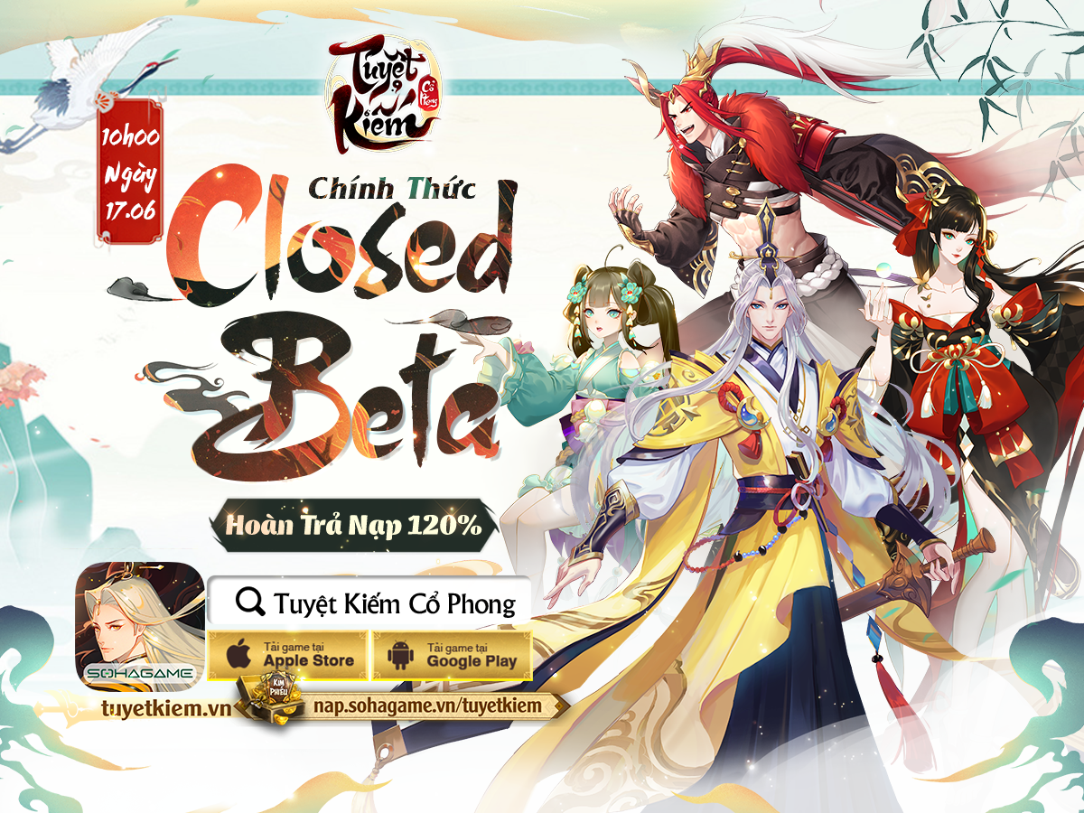 Tuyệt Kiếm Cổ Phong chính thức mở Closed Beta, tặng ngay Giftcode độc quyền cực HOT!