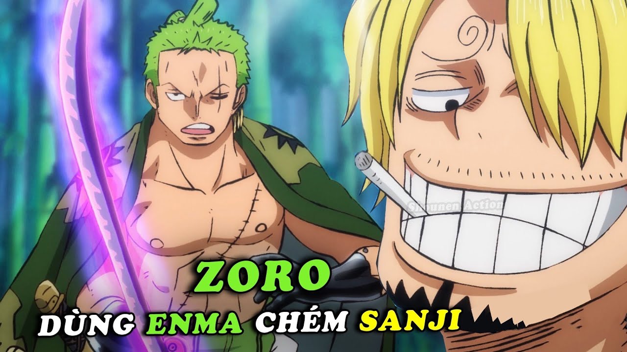 One Piece: Giật mình với tình huống Sanji né nhát chém của Zoro khi sử dụng Enma