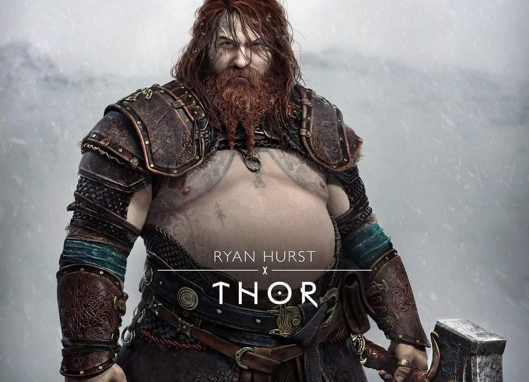 Thor &quot;bụng phệ&quot; xuất hiện trong God of War Ragnarok