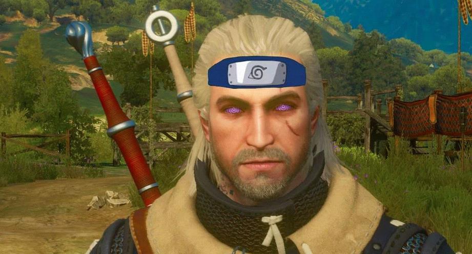 Xuất hiện bản mod biến nhân vật The Witcher 3 thành ninja làng lá trong Naruto