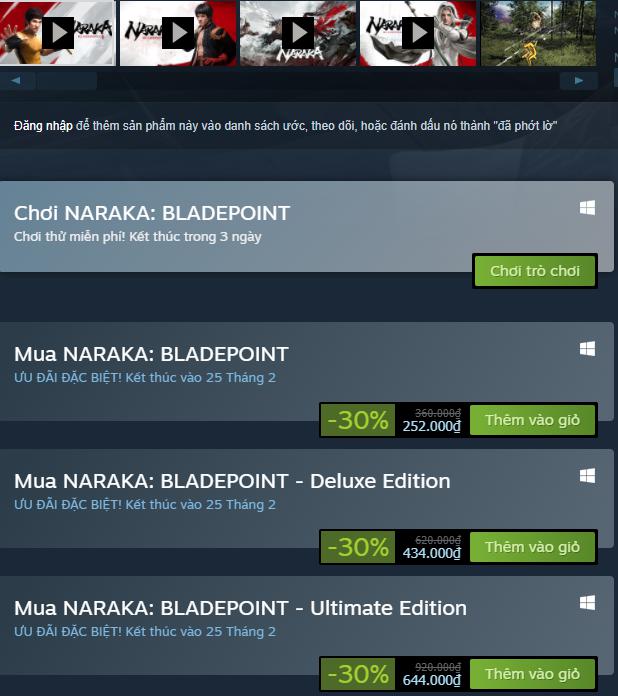 HOT: Naraka: Bladepoint cho chơi thử FREE,  giảm giá 30% trên Steam - Ảnh 6.