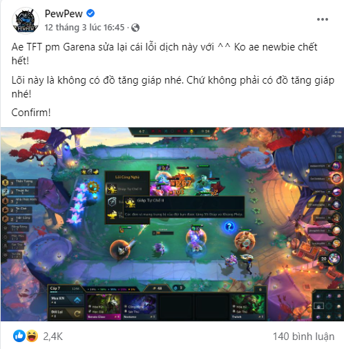 Nghi vấn Garena tiếp tục đem ĐTCL bỏ chợ: Lỗi dịch thuật cực nghiêm trọng tồn tại cả tháng vẫn bị ngó lơ - Ảnh 2.