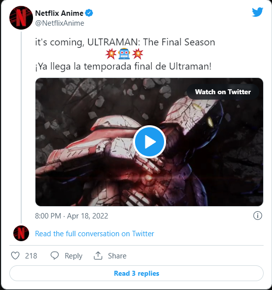 Anime Netflix Ultraman season 3 tung trailer gây sốc: Anh hùng Điện Quang hi sinh? - Ảnh 2.