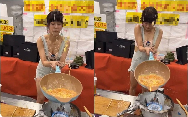 Thể hiện kỹ năng nấu ăn trên sóng, nữ streamer xinh đẹp gặp sự cố nghiêm trọng, bắn nguyên chảo dầu nóng vào người