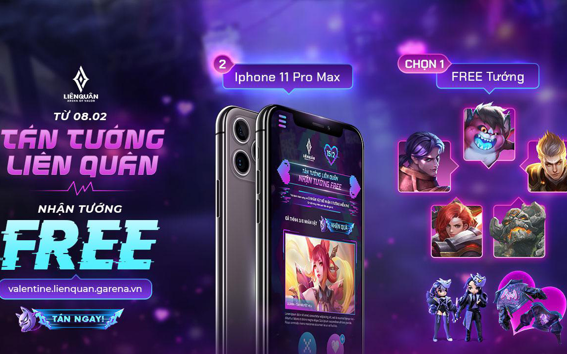 Chưa ăn xong Tết, game thủ đã hết hồn với quà Valentine của Liên Quân Mobile