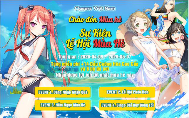 Closers – Bạt ngàn event, tặng giftcode khủng trong tháng 4 cho người chơi