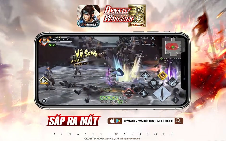 10/8 - Trải nghiệm trọn vẹn lối chơi Liên Trảm của Dynasty Warriors: Overlords trên nền tảng mobile