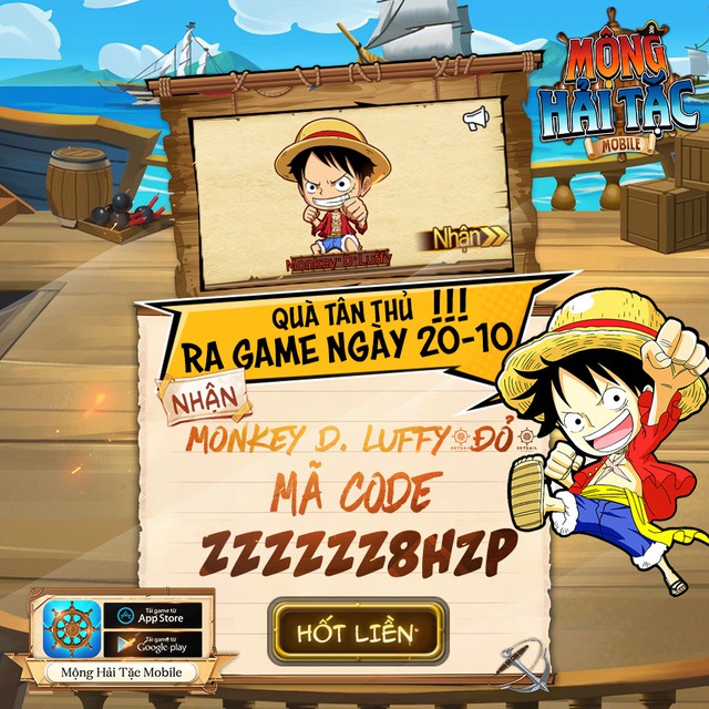 Quá cưng chiều các fan One Piece, Mộng Hải Tặc Mobile tặng FREE tướng đỏ Monkey D. Luffy, đếm ngược 12h trước ra mắt! - Ảnh 6.