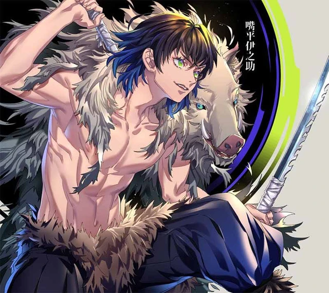 Kimetsu no Yaiba: Ngắm fan art Đấng Ỉn mà chỉ biết thở dài, đẹp trai thế này mà suốt ngày đội đầu lợn - Ảnh 9.