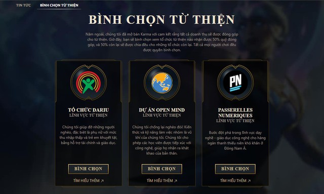 Người chơi LMHT được trao quyền tự quyết trong việc sử dụng số tiền 142 tỷ doanh thu Karma Thần Sứ vào mục đích từ thiện - Ảnh 2.