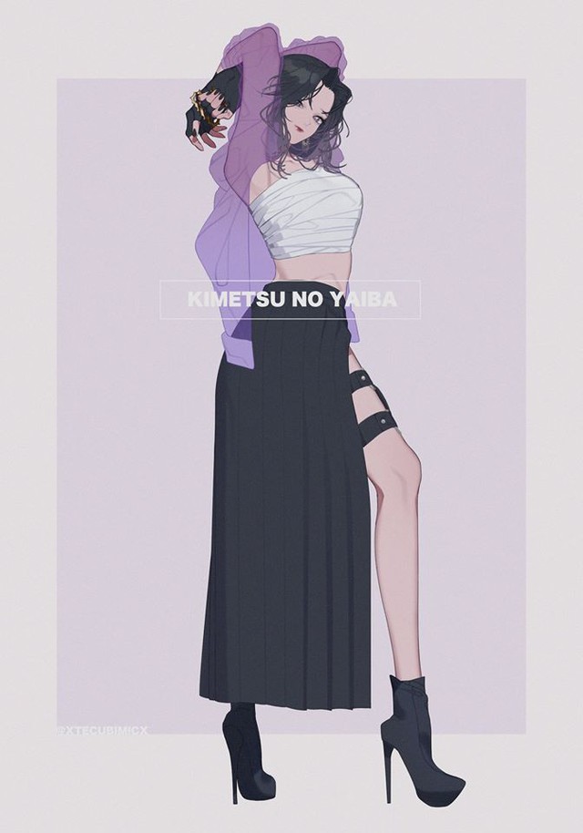 Lạ lẫm khi ngắm dàn nhân vật Kimetsu no Yaiba bất ngờ ăn mặc theo phong cách trẻ trung sành điệu - Ảnh 7.
