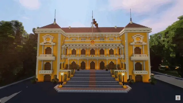 Tự hào game thủ Việt: Tái hiện toàn cảnh Lăng Bác trong Minecraft - Ảnh 4.