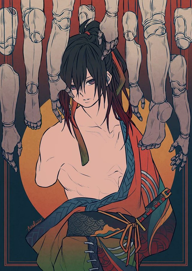 Mãn nhãn khi ngắm loạt fan art về anh chàng bị mất 48 bộ phận cơ thể trong Dororo  - Ảnh 17.