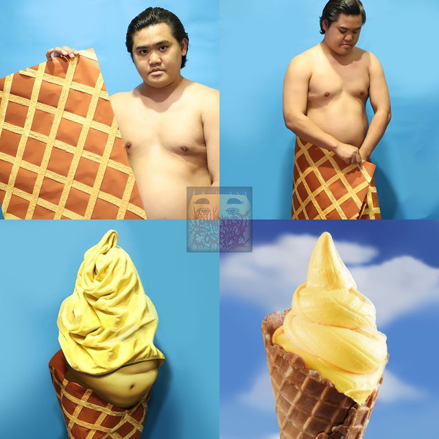 Nhức mắt với loạt ảnh hóa trang đồ ăn của thánh cosplay giá rẻ, nhìn chỉ muốn ói - Ảnh 3.