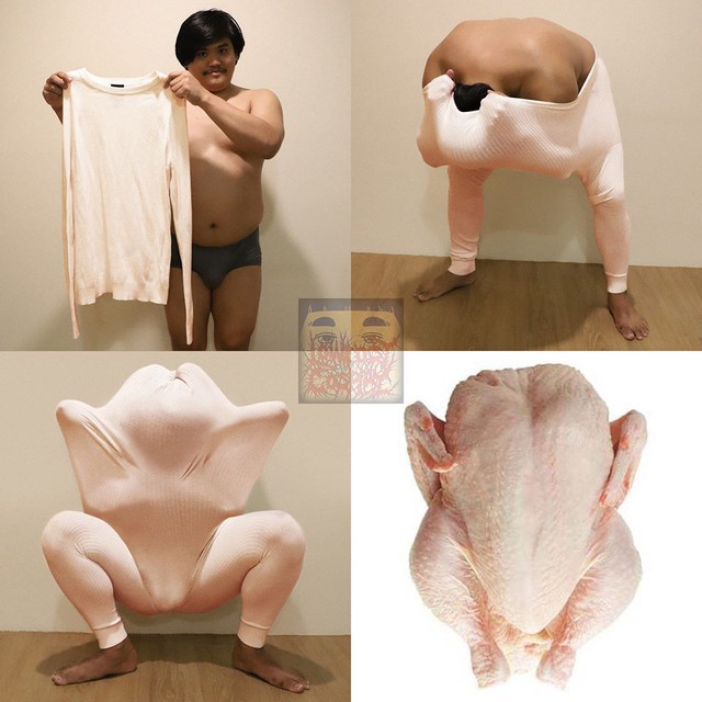 Nhức mắt với loạt ảnh hóa trang đồ ăn của thánh cosplay giá rẻ, nhìn chỉ muốn ói - Ảnh 4.