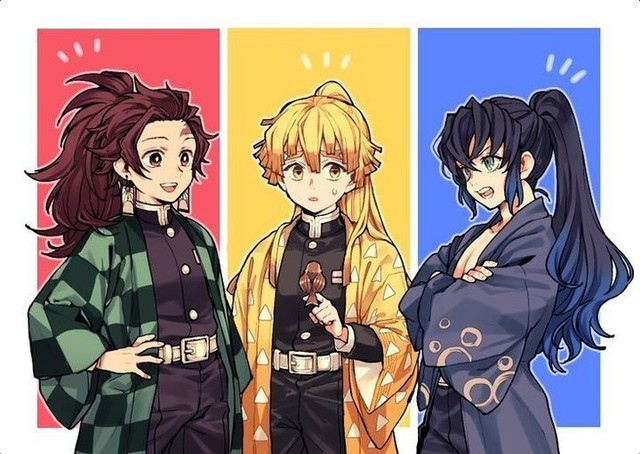 Ngắm loạt fan art bộ 3 soái ca Zen-Tan-Ino trong Kimetsu no Yaiba mà muốn rụng trứng - Ảnh 4.