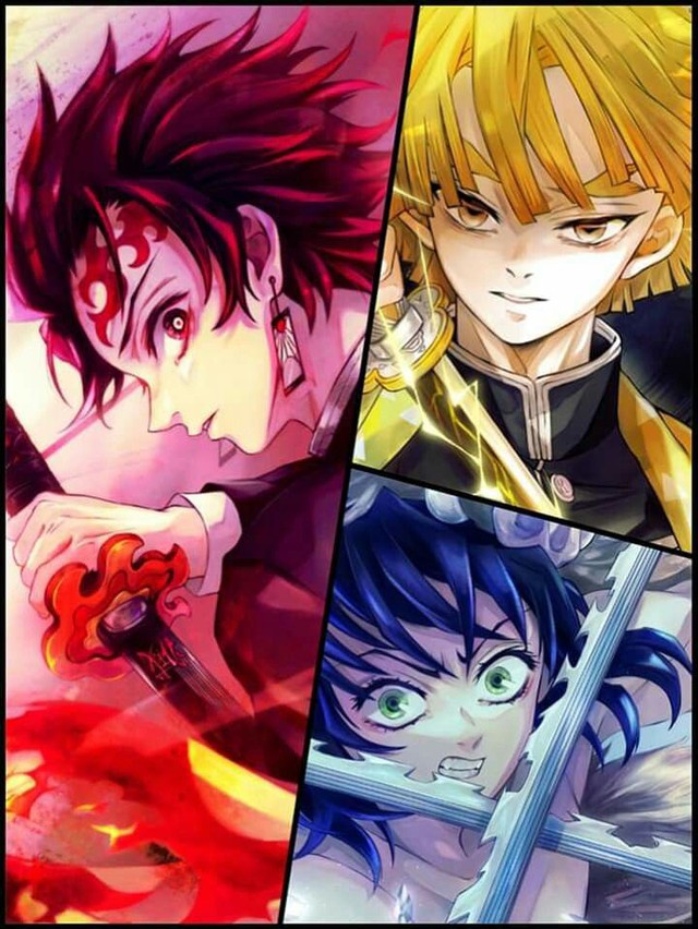 Ngắm loạt fan art bộ 3 soái ca Zen-Tan-Ino trong Kimetsu no Yaiba mà muốn rụng trứng - Ảnh 10.