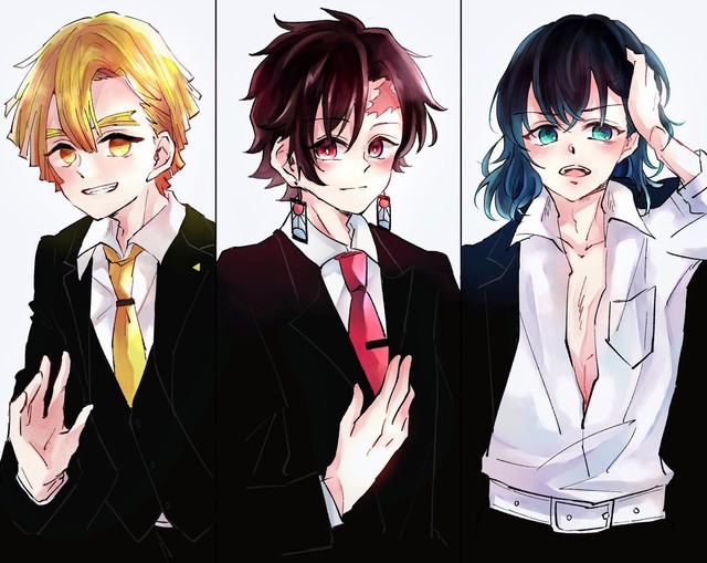 Ngắm loạt fan art bộ 3 soái ca Zen-Tan-Ino trong Kimetsu no Yaiba mà muốn rụng trứng - Ảnh 6.