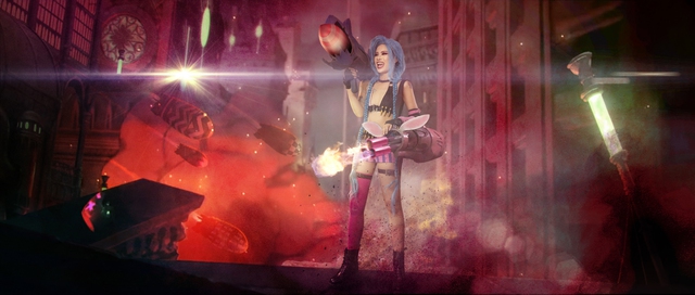 Đốn tim trước bộ ảnh Cosplay Jinx của hot streamer Michu: Trước sau như một y hệt bản gốc - Ảnh 7.