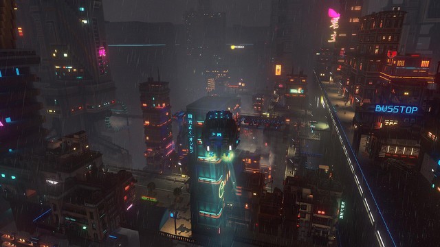 Xuất hiện tựa game giống Cyberpunk 2077, cho phép người chơi lái xe bay quanh thành phố tương lai - Ảnh 3.