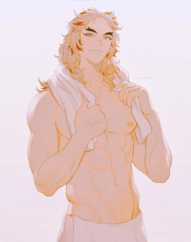 Kimetsu no Yaiba: Viêm trụ Rengoku vừa lạnh lùng điển trai, vừa đáng yêu hết nấc qua loạt fan art đẹp mắt - Ảnh 4.