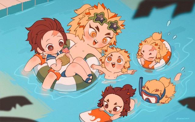 Kimetsu no Yaiba: Viêm trụ Rengoku vừa lạnh lùng điển trai, vừa đáng yêu hết nấc qua loạt fan art đẹp mắt - Ảnh 18.