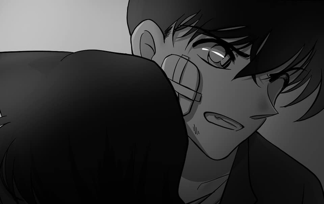 Thám tử lừng danh Conan: Ngắm loạt ảnh đen trắng mùi mẫn giữa Ran và Shinichi  - Ảnh 4.