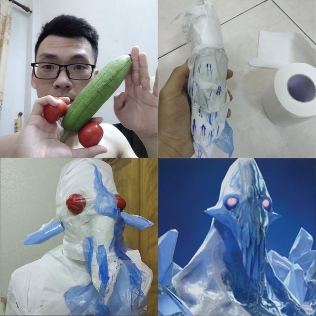 Chỉ cần lá và băng keo, nữ cosplayer gợi cảm khiến cộng đồng DOTA 2 Việt xịt máu mũi - Ảnh 11.