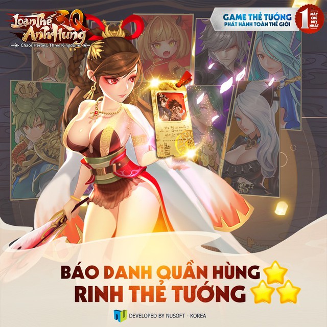 Quá HOT, Loạn Thế Anh Hùng 3Q thu hút hàng nghìn game thủ đam mê Tam Quốc về báo danh, chờ ngày ra mắt - Ảnh 6.