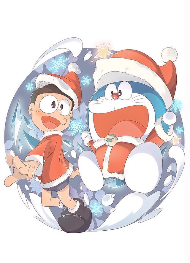 Loạt tranh Doraemon cùng bạn hữu cute hột me dành cho fan cứng của mèo máy - Ảnh 17.