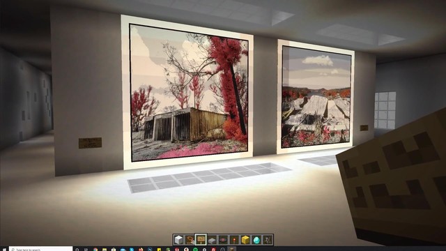 Nhiếp ảnh gia tạo phòng triển lãm ảo trong Minecraft để gây quỹ từ thiện - Ảnh 1.