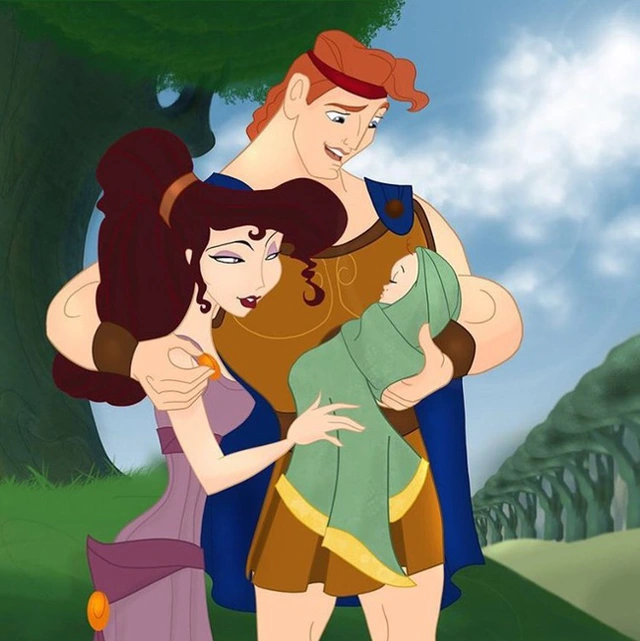 Bộ tranh Khi 18 cặp đôi nổi tiếng của Disney có con thu hút sự chú ý trên toàn thế giới - Ảnh 1.