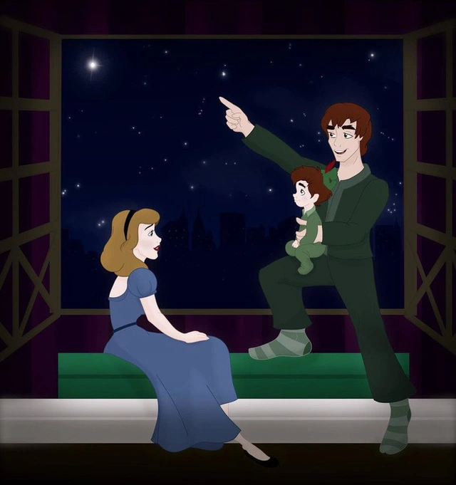 Bộ tranh Khi 18 cặp đôi nổi tiếng của Disney có con thu hút sự chú ý trên toàn thế giới - Ảnh 12.