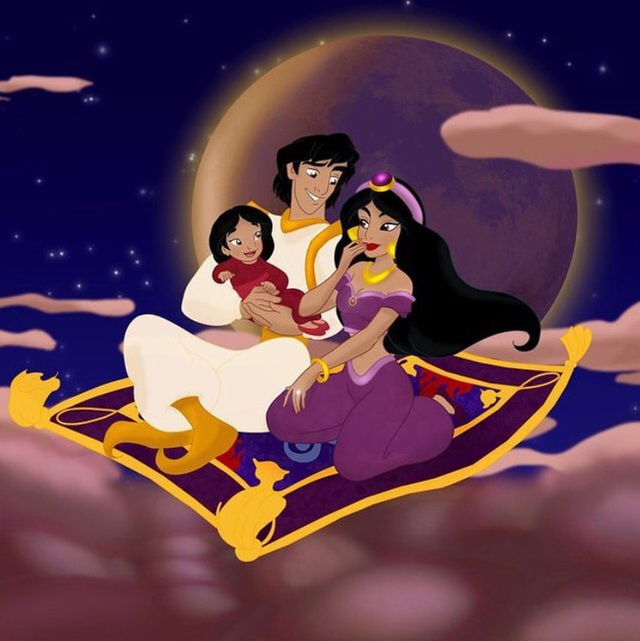 Bộ tranh Khi 18 cặp đôi nổi tiếng của Disney có con thu hút sự chú ý trên toàn thế giới - Ảnh 15.