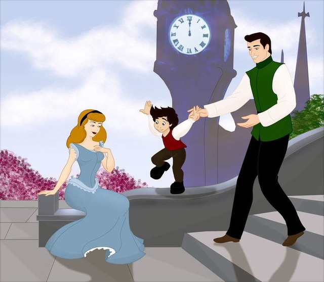 Bộ tranh Khi 18 cặp đôi nổi tiếng của Disney có con thu hút sự chú ý trên toàn thế giới - Ảnh 16.