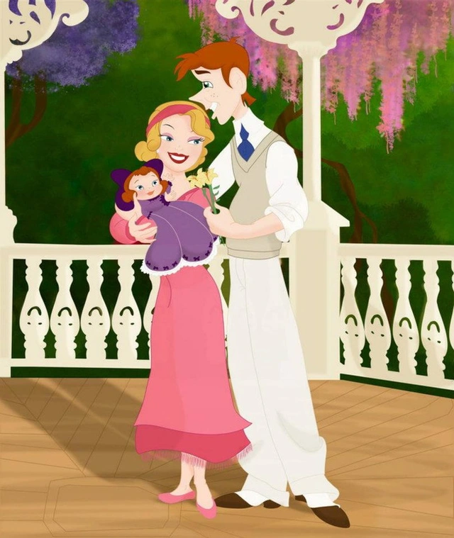 Bộ tranh Khi 18 cặp đôi nổi tiếng của Disney có con thu hút sự chú ý trên toàn thế giới - Ảnh 5.