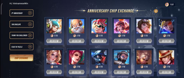 Liên Quân Mobile: Garena huy động 70 tướng, 28 skin cho game thủ chọn ở Event mừng sinh nhật 3 tuổi - Ảnh 5.