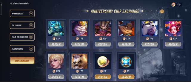 Liên Quân Mobile: Garena huy động 70 tướng, 28 skin cho game thủ chọn ở Event mừng sinh nhật 3 tuổi - Ảnh 6.