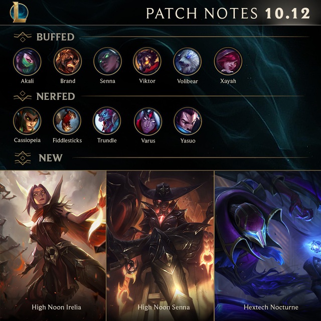 LMHT bản 10.12 - Senna được buff và có skin Huyền Thoại cùng lúc chỉ là trùng hợp - Riot 2020 - Ảnh 1.