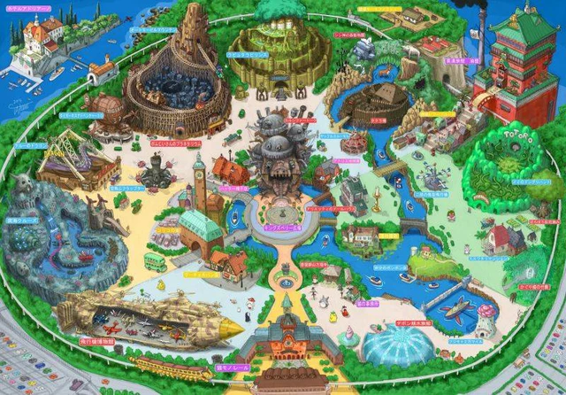 Hé lộ toàn cảnh bản đồ công viên Ghibli- nơi tái hiện những tuyệt tác hoạt hình Nhật Bản - Ảnh 1.