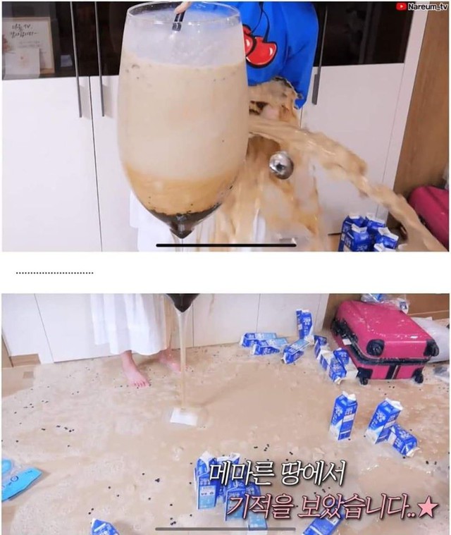 Học bà Tân Vlog làm trà sữa siêu to khổng lồ, nữ Youtuber người Hàn nhận cái kết đắng ngắt - Ảnh 4.