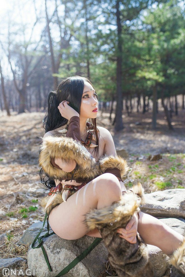 Rạo rực với cosplay Nidalee tâm hồn căng mọng, trắng hồng từng milimet của nữ coser Hàn Quốc - Ảnh 5.