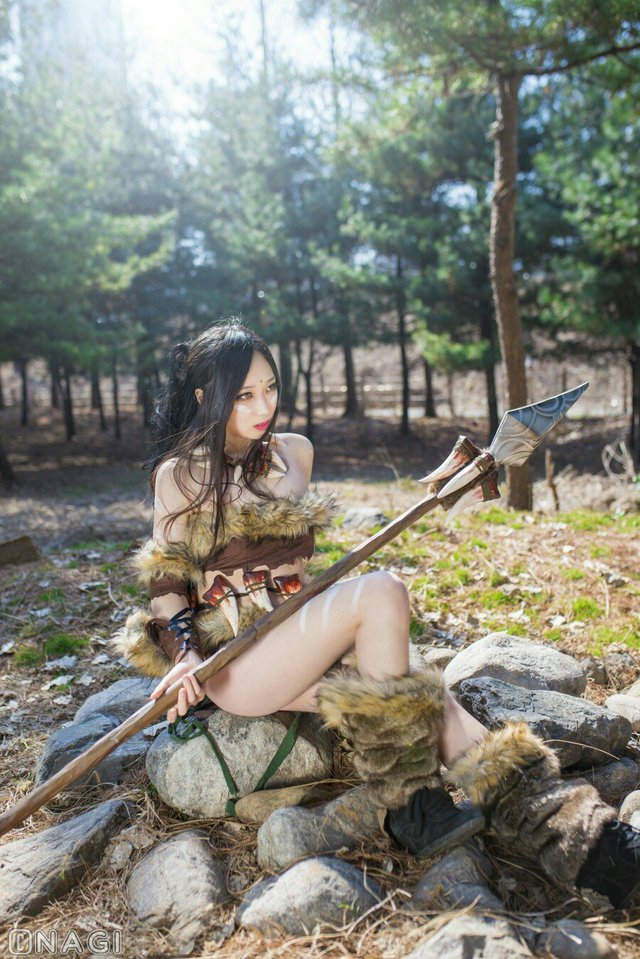 Rạo rực với cosplay Nidalee tâm hồn căng mọng, trắng hồng từng milimet của nữ coser Hàn Quốc - Ảnh 8.