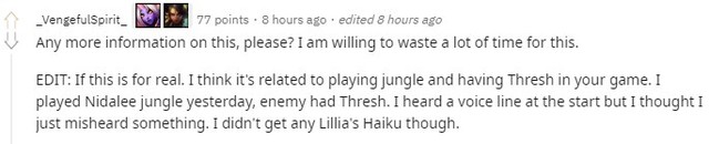 Game thủ phát hiện Lillia đã xuất hiện tại máy chủ chính thức, thậm chí Thresh còn tương tác với cô - Ảnh 5.