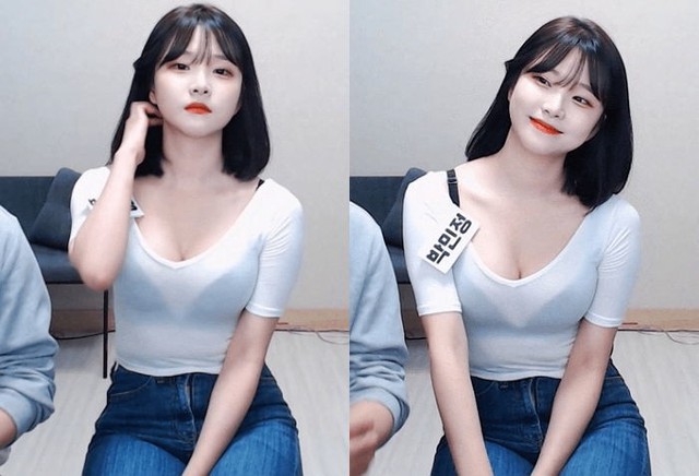 Diện trang phục mỏng tang nhìn xuyên thấu khi lên sóng, nữ Youtuber hồn nhiên đo 3 vòng khiến fan trầm trồ - Ảnh 1.