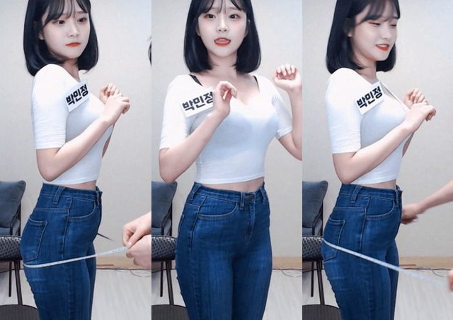 Diện trang phục mỏng tang nhìn xuyên thấu khi lên sóng, nữ Youtuber hồn nhiên đo 3 vòng khiến fan trầm trồ - Ảnh 3.